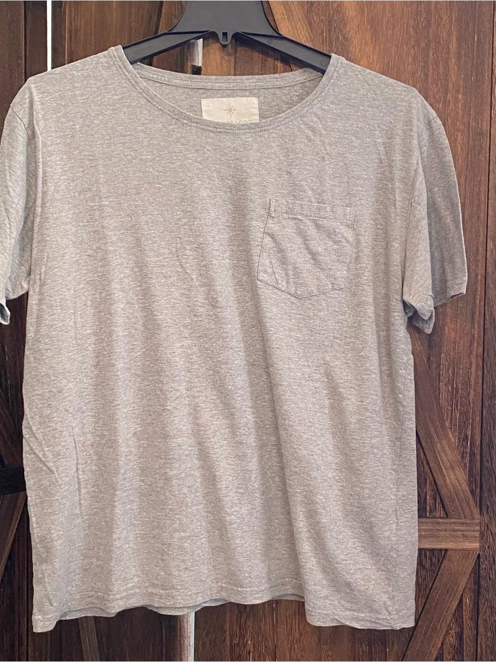Men's Heather Grey Short Sleeve Pocket Tee